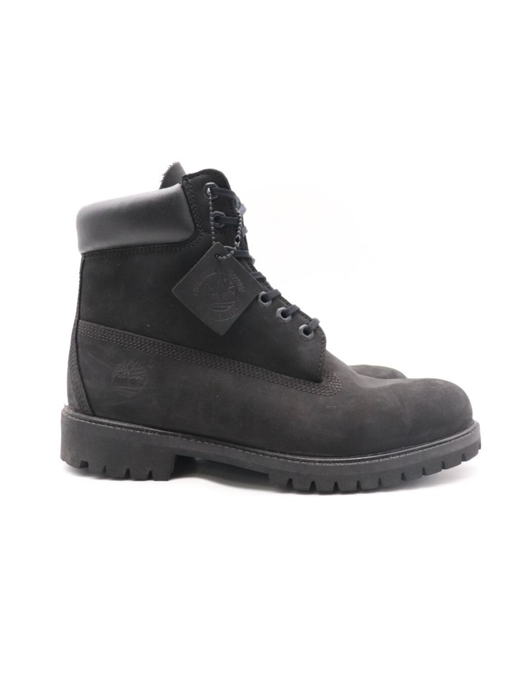 Timberland 6 Inch Premium Men's 10 M Waterproof Black Nubuck Leather Boots